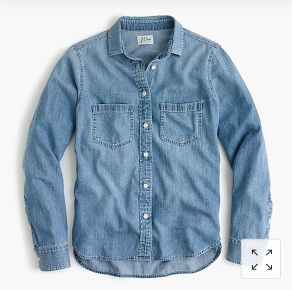 J.Crew 00 Everyday Chambray Shirt - Picture 2 of 9